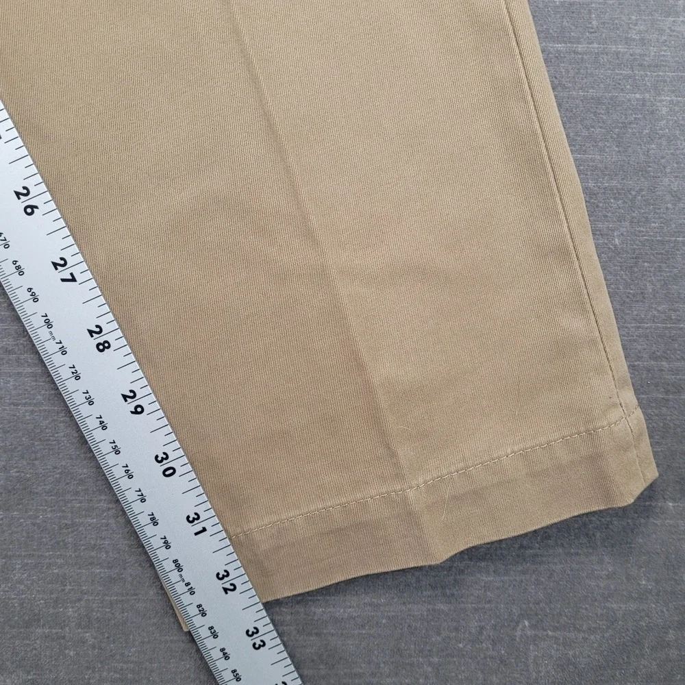 Banana Republic Aiden Chino Pants Mens Actual Sz 32x32 Khaki Tan Slim Fit Cotton